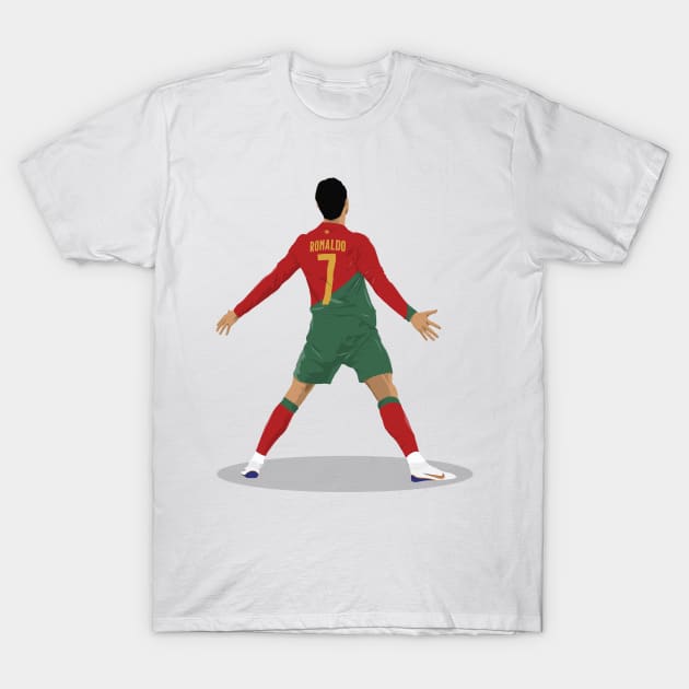 Cristiano Ronaldo Siu Celebration T-Shirt by Footie Prints